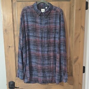 Men's Casual Plaid Button-Down Shirt